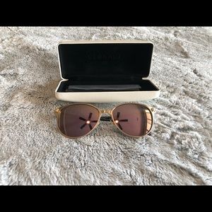 Versace Pink Mirrored Sunglasses w/Rose Gold Frame